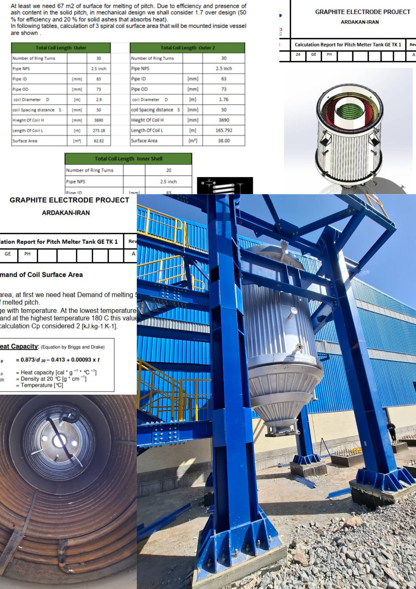 طراحی مخزن ذوب قیر بایندر (Pitch Melter Tank) با آرایش دوپوسته توسط ونتک